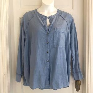 Long Sleeve Free People Button-down Top